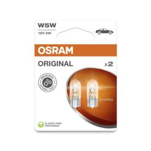 OSRAM Automobilinės lemputės 5W 12V W2.1x9.5D 2vnt