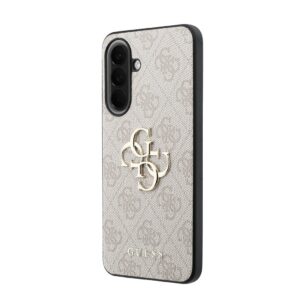 Guess PU 4G Metal Logo dėklas skirtas Samsung Galaxy A57 rožinės spalvos - Image 1