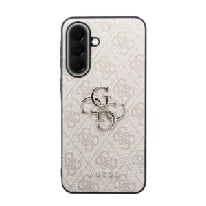 Guess PU 4G Metal Logo dėklas skirtas Samsung Galaxy A57 rožinės spalvos - Image 2