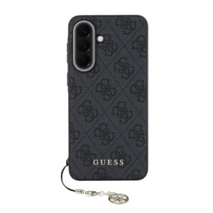 Guess 4G Charm dėklas skirtas Samsung Galaxy A57 juodos spalvos