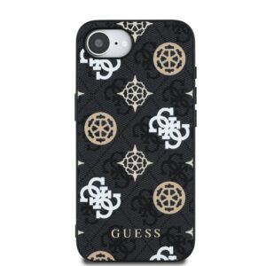 Guess PU 4G Peony MagSafe dėklas skirtas Apple iPhone 16e/17e juodos spalvos - Image 2