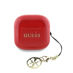 Guess Classic Logo Charm TWS belaidės ausinės raudonos spalvos - Image 2