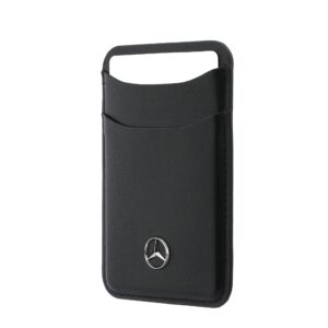 Mercedes PU Leather MagSafe Card Holder Wallet juodos spalvos