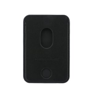 Mercedes PU Leather MagSafe Card Holder Wallet juodos spalvos - Image 2