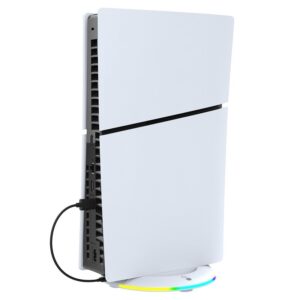 iPega P5S025S Vertical Stand with RGB for PS5 Slim/PS5 Pro White - Image 2