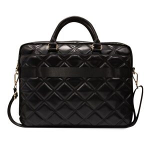 Guess PU Quilted 4G Metal Logo krepšys kompiuteriui 15/16" juodos spalvos - Image 2