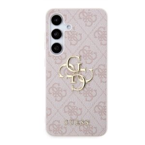 Guess PU 4G Metal Logo dėklas skirtas Samsung Galaxy S24 rožinės spalvos - Image 2