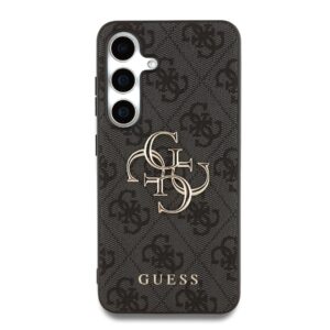 Guess PU 4G Metal Logo dėklas skirtas Samsung Galaxy S25 pilkos spalvos - Image 2