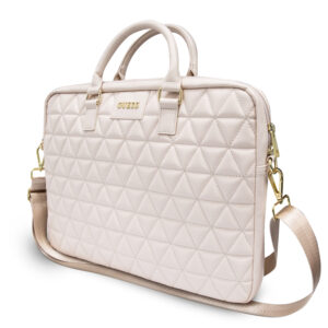 Guess Quilted krepšys kompiuteriui 15" rožinės spalvos