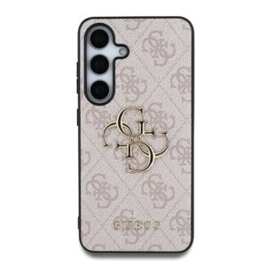 Guess PU 4G Metal Logo dėklas skirtas Samsung Galaxy S25 rožinės spalvos - Image 2