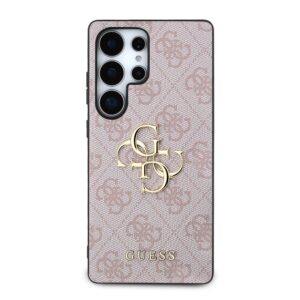 Guess PU 4G Metal Logo dėklas skirtas Samsung Galaxy S25 Ultra rožinės spalvos - Image 2
