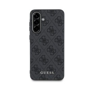 Guess 4G dėklas skirtas Samsung Galaxy A56 pilkos spalvos