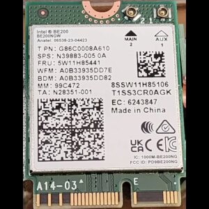INTEL WI-FI 7 BE200 PCIe Adapteris
