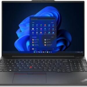 Lenovo ThinkPad E16 AMD Ryzen™ 7 7735U Laptop 40.6 cm (16") Touchscreen WUXGA 16 GB DDR5-SDRAM 1 TB SSD Wi-Fi 6 (802.11ax) Windows 11 Pro US English Black New Repack/Repacked