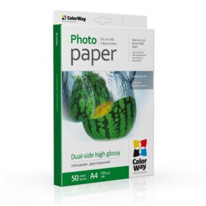 ColorWay Photo Paper, 50 sheets | Dual-side High Glossy | 155 g/m² | A4