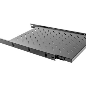 Lanberg 19" Sliding Shelf 1U/465x750mm | AK-1011-B | Black