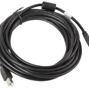 Lanberg CA-USBA-11CC-0050-BK USB kabelis USB 2.0 5 m USB B Juoda - Image 2