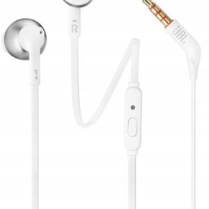 JBL T205 laidinės ausinės baltos spalvos