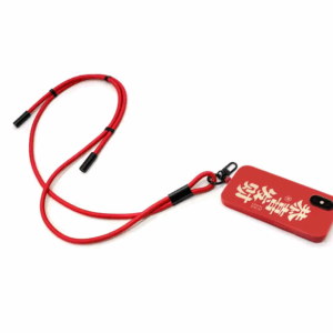 Kabelis Neckband 1.5m 60W Typ-C/Typ-C raudonos spalvos