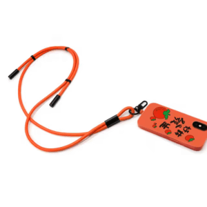 Kabelis Neckband 1.5m 60W Typ-C/Typ-C oranžinės spalvos