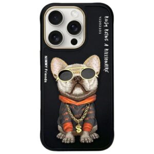 Nimmy dėklas Apple iPhone 16 Pro Max 6.9" juodos spalvos Glasses Cool Dog