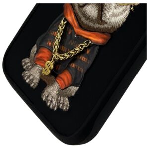Nimmy dėklas Apple iPhone 16 Pro Max 6.9" juodos spalvos Glasses Cool Dog - Image 4