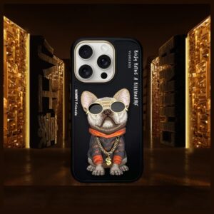 Nimmy dėklas Apple iPhone 16 Pro Max 6.9" juodos spalvos Glasses Cool Dog - Image 8