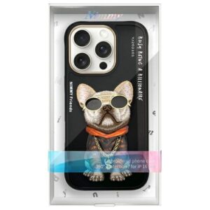 Nimmy dėklas Apple iPhone 16 Pro Max 6.9" juodos spalvos Glasses Cool Dog - Image 9