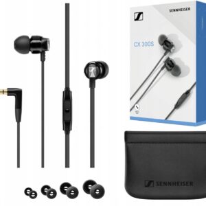 Laidinės ausinės Sennheiser CX 300S, juoda spalvos