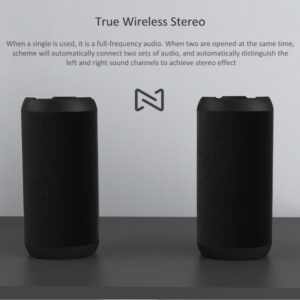 REMAX Portable Waterproof Wireless Speaker RB-M28 juodos spalvos - Image 3