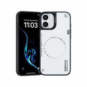 Benks Dynamic Minimalist dėklas skirtas Apple iPhone 16 baltos spalvos