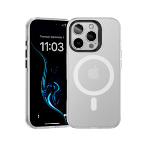 Benks Magnetic Lucid Armor dėklas (0065) skirtas Apple iPhone 16 Pro baltos spalvos