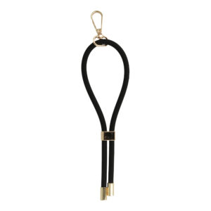 Phone pendant GSN-1 short silicone juodos spalvos - Image 1