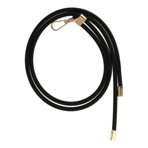 Phone lanyard GSN-1 long silicone juodos spalvos
