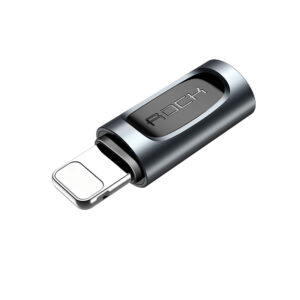 Rock Adapter - Lightning (male) to Type C (female) - juodos spalvos - Image 1