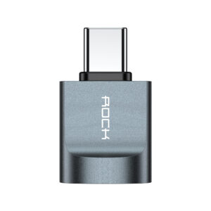 Rock Adapter CA03 - USB (female) to Type C (male) - dark pillows spalvos