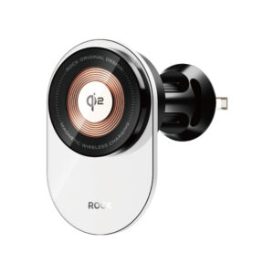 Rock Magnetic car holder W36 Qi2 induction to air vent juodos spalvos