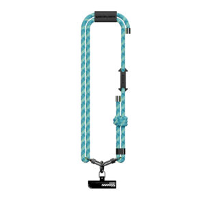 Rock Universal phone lanyard Glow in the Dark long, neck strap blue - Image 1