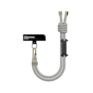 Rock Universal phone lanyard short, wrist strap pilkos spalvos