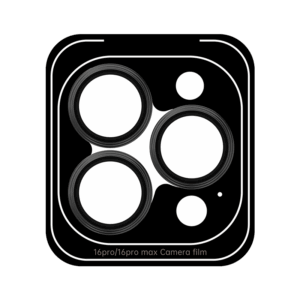 Rock Tempered glass Pure Series Camera Lens on camera for Iphone 16 Pro/16 Pro Max (lens 3 pieces) juodos spalvos - Image 1