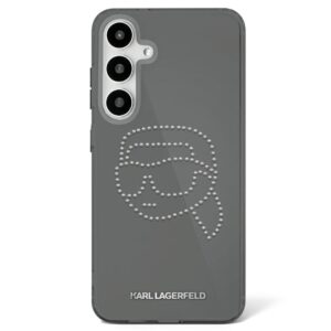 Original Pouch KARL LAGERFELD Rhinestones Karl Head Logo skirtas Samsung Galaxy S25 juodos spalvos
