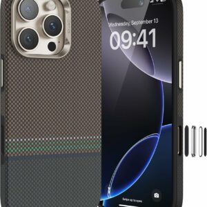 Benks Magnetic Armor Pro Prestige Kevlar 600D dėklas (Y066) skirtas Apple iPhone 16 Pro Max (Camera Control Button)