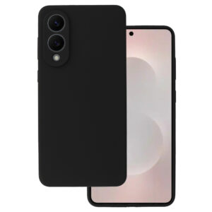 Silicone Lite dėklas skirtas Samsung Galaxy S25 Edge juodos spalvos