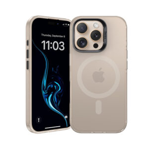 Benks Magnetic Lucid Armor dėklas (C065) skirtas Apple iPhone 16 Pro aukso spalvos