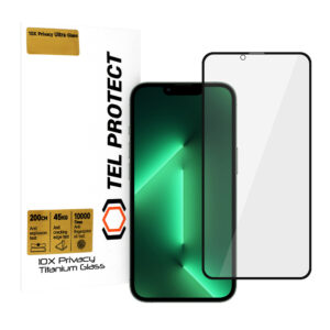 Tempered glass Tel Protect 10X Privacy Titanium for Iphone 13/13 Pro/16E/17E (envelope) - Image 1