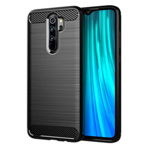 Carbon dėklas skirtas Xiaomi Redmi Note 8 Pro juodos spalvos