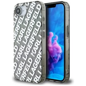Original Pouch KARL LAGERFELD IML Repeat Logo skirtas Apple iPhone 17e/16e silver