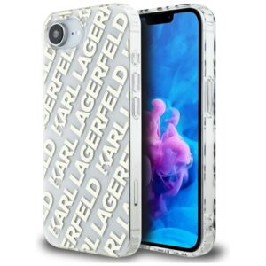 Original Pouch KARL LAGERFELD IML Repeat Logo skirtas Apple iPhone 17e/16e aukso spalvos