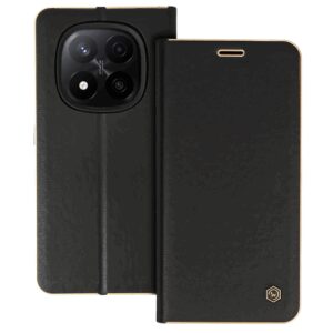 Wonder Frame dėklas skirtas Xiaomi Redmi Note 14 Pro 5G/Note 14 Pro Plus 5G juodos spalvos
