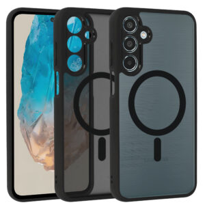 Full Matte Mag Cover skirtas Samsung Galaxy M35 5G juodos spalvos